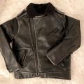 Zara Jackets & Coats | Boy’s Zara Distressed Faux Leather Jacket Size 6 | Color: Black | Size: 6b