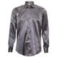 TruClothing Men's Silver Smart Satin Silk Dress Casual Button Down Long Sleeve Shirt Tailored Fit M