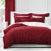 Colcha Linens Burkina Velvet Microfiber Coverlet/Bedspread Set Polyester/Polyfill/Microfiber in Red | Twin Coverlet + 1 Standard Sham | Wayfair