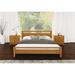 Copeland Furniture Mansfield Solid Wood Low Profile Platform Bed Wood in Brown/Red | 49 H x 63 W x 84 D in | Wayfair 1-MAN-12-03