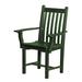 Wildridge Classic Side Outdoor Chair w/ Arms Plastic/Resin in Green | 37 H x 26 W x 17 D in | Wayfair LCC-254-Turf Green