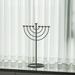 The Holiday Aisle® Modern Menorah Aluminum in Gray | 24 H x 16 W x 9.75 D in | Wayfair AD28E47C298A49078689E286D143181D