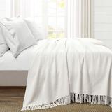 Kelly Clarkson Home Virginie Cotton Blanket Cotton in White | 92 W in | Wayfair 80246E0006CB42AAAE3DDC14590E206C