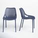 AllModern Farrah Stacking Patio Dining Chair Plastic/Resin in Green | 32.3 H x 19.7 W x 23.6 D in | Wayfair 1DBF0C814A3B4A61A221D3201F30D2EF