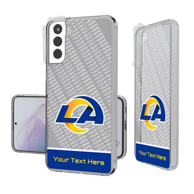 Los Angeles Rams Personalized Endzone Plus Design Galaxy Clear Phone Case