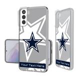 Dallas Cowboys Personalized Tilt Design Galaxy Clear Case