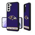 Baltimore Ravens Personalized Stripe Design Galaxy Bump Case