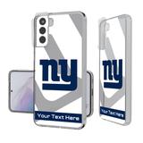 New York Giants Personalized Tilt Design Galaxy Clear Case