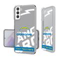 Los Angeles Chargers Personalized Tilt Design Galaxy Clear Case