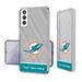 Miami Dolphins Personalized Endzone Plus Design Galaxy Clear Phone Case