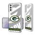 Green Bay Packers Personalized Tilt Design Galaxy Clear Case