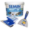 Semin - Enduit 2 en 1 Multifonctions joint et lissage plaque de pâtre - seau de 7 kg, un couteau à