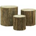 Aubry Gaspard - Supports troncs en tilleul (Lot de 3) - Naturel