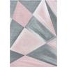 Pastel - Tapis Couleur pastel (Rose et Gris - 120x170cm)