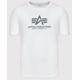 Alpha Industries Basic Reflective Print T-Shirt, weiss, Größe M