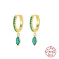 ROXI – boucles d'oreilles de luxe en cristal pour femmes en argent Sterling 925 en forme d'oeil de