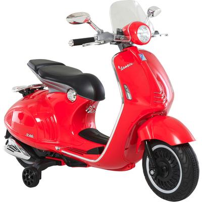 Homcom - Kinder Elektro-Motorrad, 6V Kindermotorrad mit Scheinwerfer, Musik, Vor- und