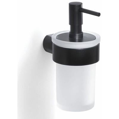 Seifenhalter Aus Satinierter Glasschale Und Schwarzem Halter Palazzo Image