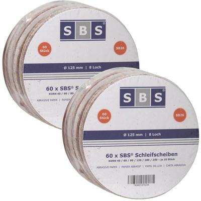 120 Blatt Klett Schleifscheiben 125mm Mix Sortiment K40-K240 Exzenter Schleifpapier Image