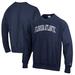 Men's Champion Navy Florida Atlantic Owls Reverse Weave Fleece Crewneck Sweatshirt