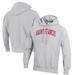 Men's Champion Heathered Gray Saint Francis Red Flash Reverse Weave Fleece Pullover Hoodie