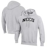 Men's Champion Heathered Gray North Carolina Central Eagles Reverse Weave Fleece Pullover Hoodie