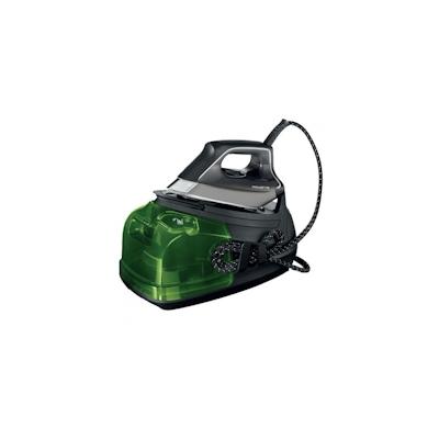 Rowenta DG8626F0 Dampfbügelstation 2400 W 1,1 l Mikrodampf 400 HD Laser-Grundplatte Grau, Grün