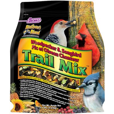 Brown's Bird Lover's Blend Woodpecker & Songbird Trail Mix Dry Food, 5 lbs.