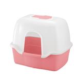 Paw Trax Pink Wide Hooded Cat Litter Box, 23.5" L X 18" W X 19" H, 4.9 LBS