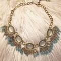Zara Jewelry | Bead Necklace | Color: Blue/Gold | Size: Os