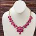 J. Crew Jewelry | J Crew Statement In Pink Necklace | Color: Gold/Pink | Size: 18" - 20"