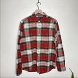 American Eagle Outfitters Shirts | American Eagle Outfitters Men's Size Large Plaid Button Down Classic Fit Shirt | Color: Green/Red | Size: L