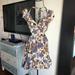 Anthropologie Dresses | Floral Peekaboo Dress | Color: Brown/Cream | Size: S