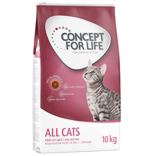 2 x 10kg All Cats Concept for Life Katzenfutter trocken