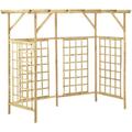 Pergola de jardin pour poubelles triples Bois de pin impr�gn� - Vidaxl