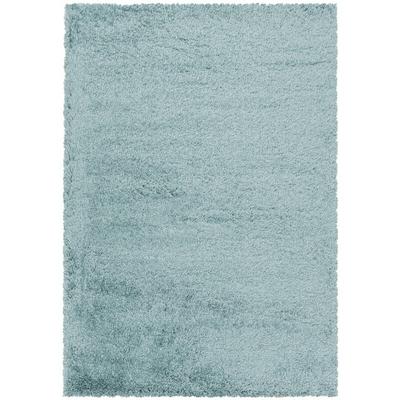 Tapis Salon Shaggy Poils Longs Fibre Doux moelleux (Bleu Turquoise - 120x170cm)