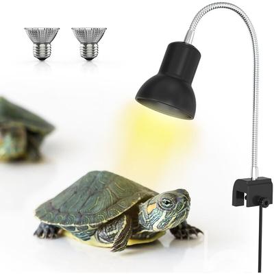 Lampe Chauffante Avec Support Uva Uvb Dadypet 25W Avec Pince Pivotante A 360 ° Et Adaptateur