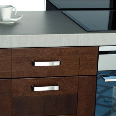 Schubladengriff Edelstahl Optik 96mm Lochabstand Möbelgriff Schrankgriff Metall Image