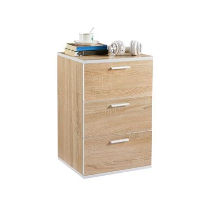 Nachtschrank Kommode Boxspringbett, Nachttisch Nachtkommode 59cm hoch, Schubladen mit Griff Image