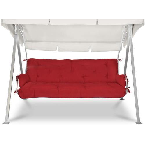 Hollywoodschaukel Auflagenset Flair hs Rot - Beautissu