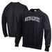 Men's Champion Black Winston-Salem State Rams Reverse Weave Fleece Crewneck Sweatshirt