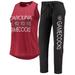 Women's Concepts Sport Black/Garnet South Carolina Gamecocks Tank Top & Pants Sleep Set