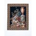 Corona Decor Co. Fabric Fiori Tapestry in Gray/Black/Brown | 51 H x 51 W in | Wayfair 2723