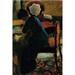 Buyenlarge 'Elisabeth at the Desk' by August Macke Print of Painting on Canvas in Blue | 24 H x 16 W x 1.5 D in | Wayfair 0-587-25734-2