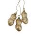 Northlight Seasonal 9.5" Gold & Bronze Peanut Cluster Glass Christmas Ornament Glass | 11 H x 3 W x 2 D in | Wayfair 32731199