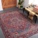 Red 90 x 0.08 in Area Rug - Langley Street® Fleckenstein Oriental Burgandy Area Rug Polyester | 90 W x 0.08 D in | Wayfair