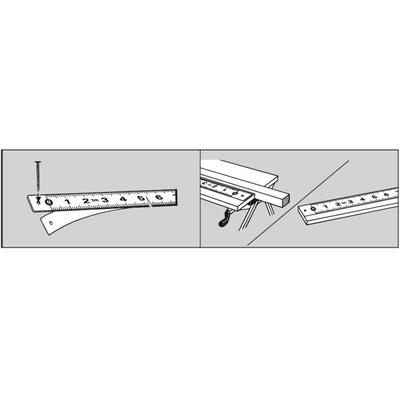 Bandma¤ pit Measure 1 m,selbstklebende RÙckseite Breite 13 mm Japanstahl - Tajima