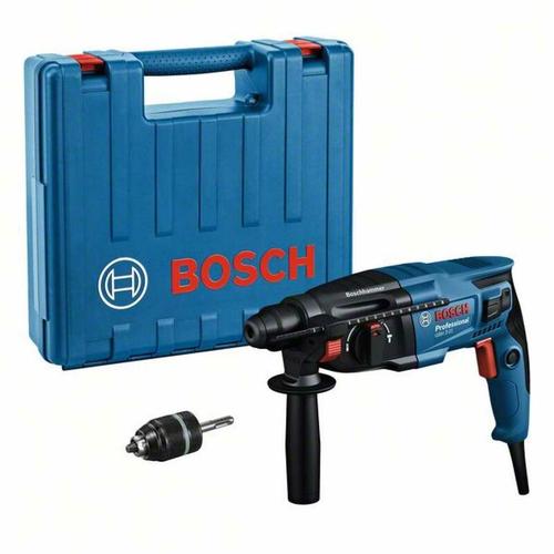 Bosch - Bohrhammer GBH 2-21 mit SDS-plus-Adapter und Schnellspannbohrfutter