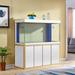 AQUA DREAM 260 Gallons Rectangle Aquarium Tank Glass (cost efficient & easy to clean) in White/Yellow | 51 H x 78 W x 26 D in | Wayfair AD-1980-WT