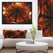 East Urban Home 'Abstract Fractal Flower' Graphic Art Print on Wrapped Canvas Metal in Orange | 16 H x 32 W x 1 D in | Wayfair ERNH9278 46736276